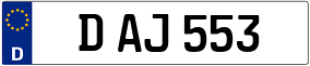 Trailer License Plate